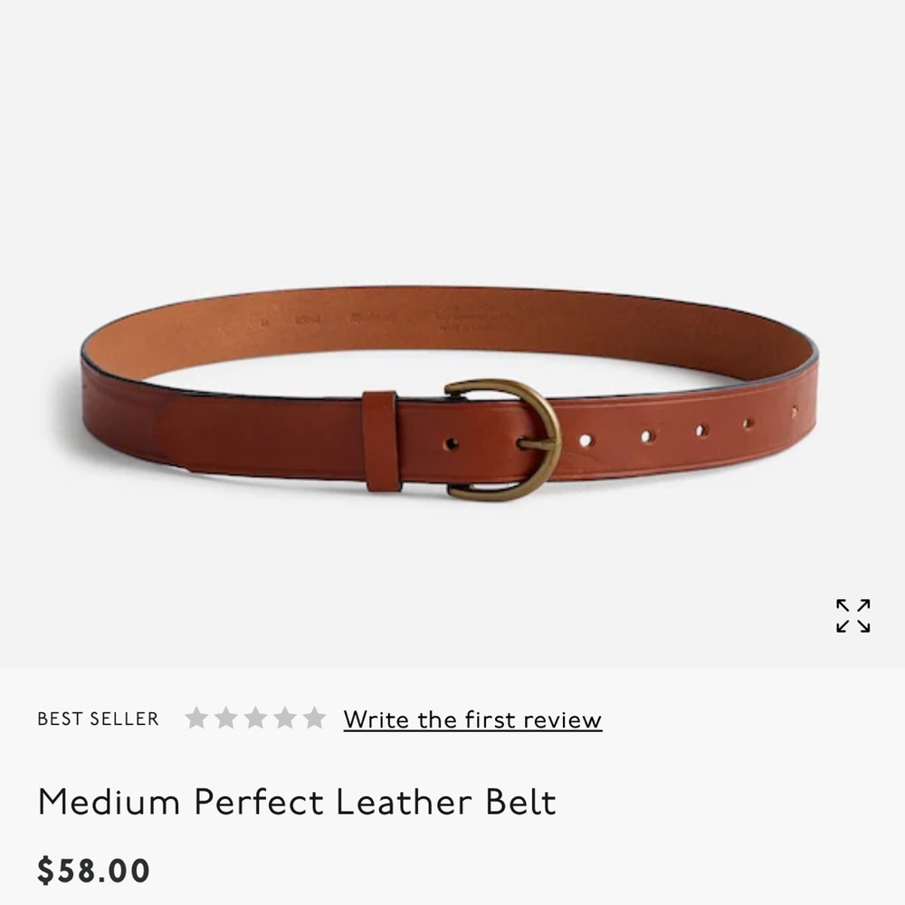 Madewell Brown Leather Belt